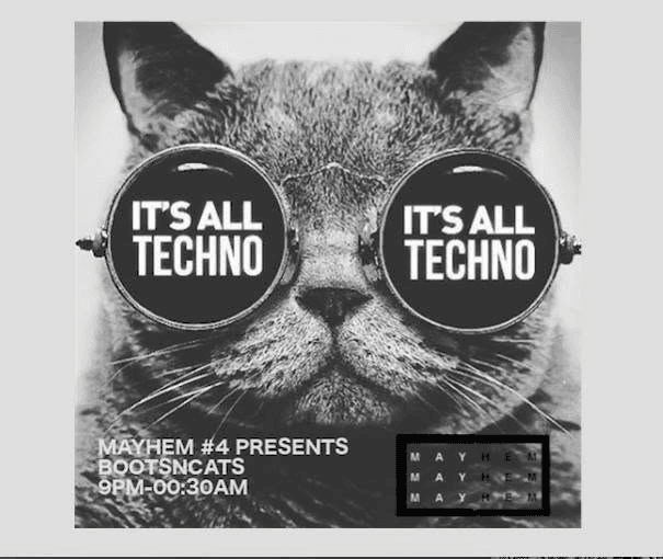 Mayhem #4 Presents Bootsncats flyer