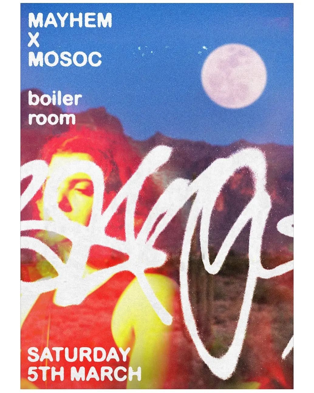 Mayhem x MOSOC Boiler Room flyer