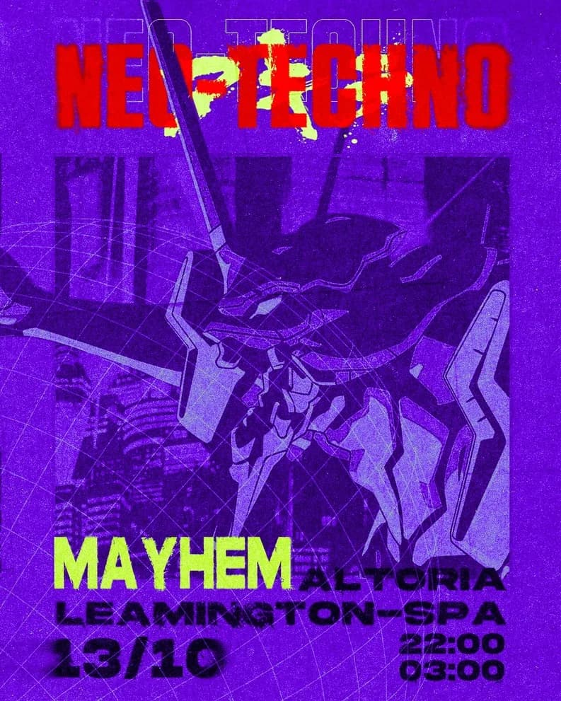 Neo-Techno main event flyer