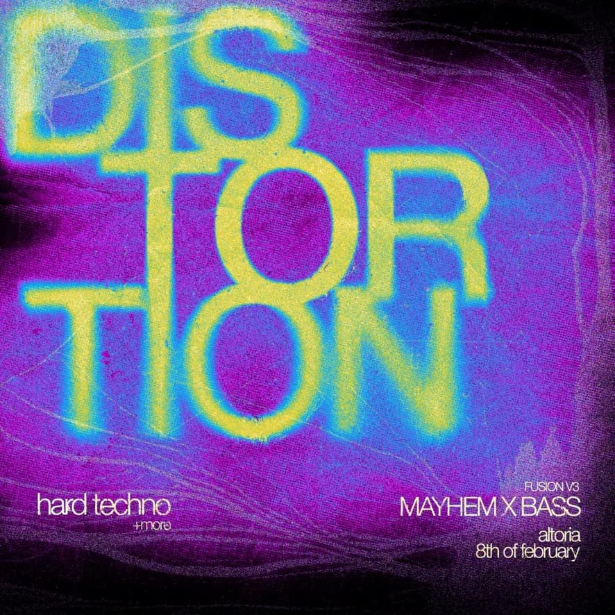 Distortion main event flyer