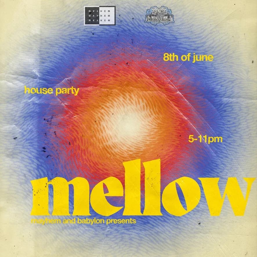 Mellow outdoor party flyer