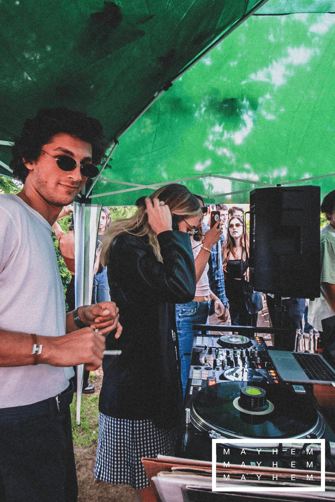 DJ setup at Mayhem Garden of Epicure