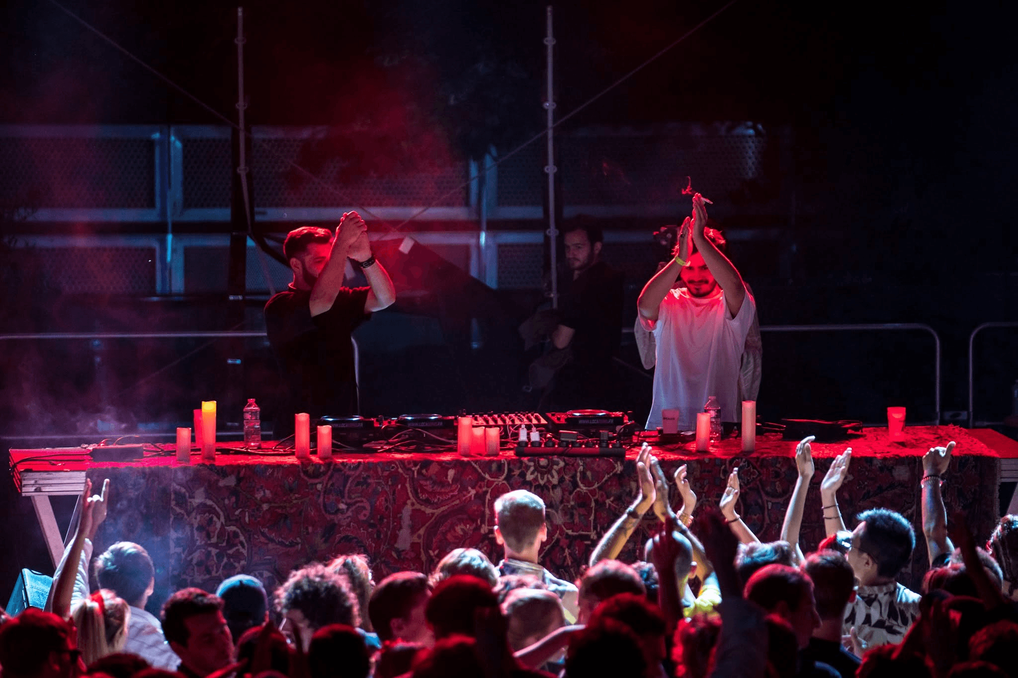 DJs performing at the Noapté opening