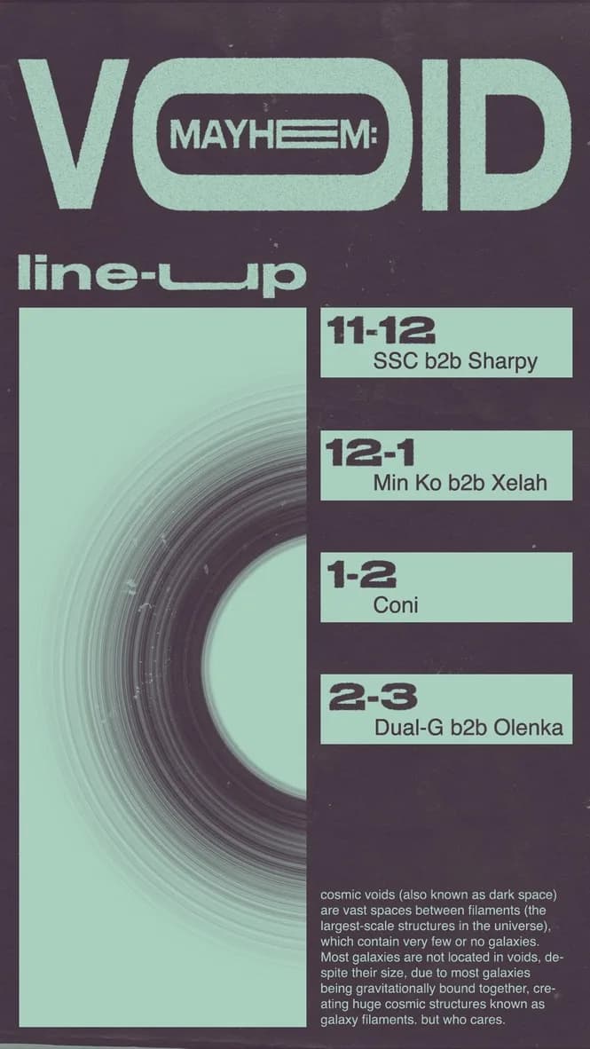 Void running order