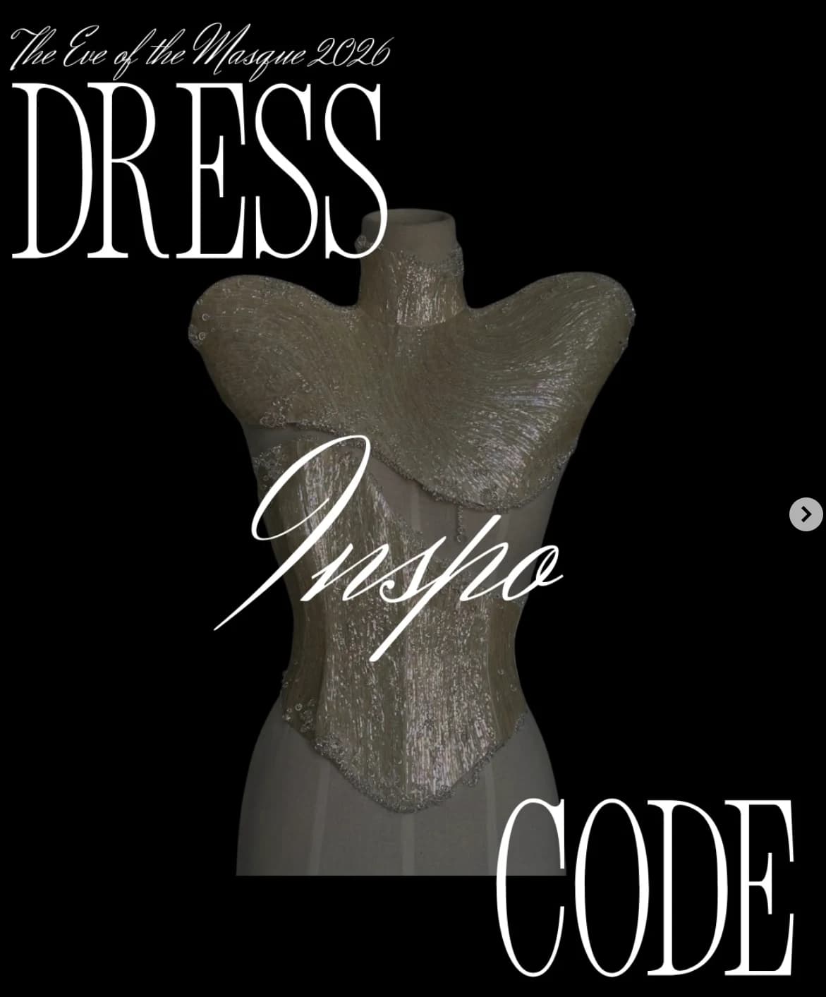 Eve of the Masque dress code artwork